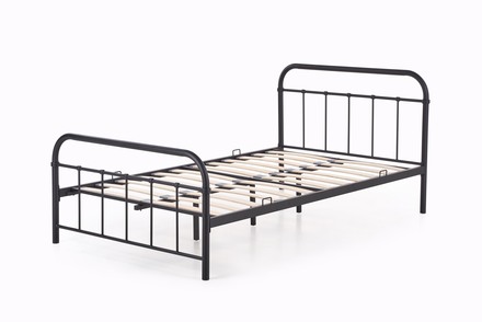 Jednolůžkové postel Halmar LINDA 120 černá (2p=1szt) (2 Karton) (4)