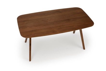 Dřevěný jídelní stůl Halmar MIGUEL deska - ořechová, noha - ořechová (1p=1szt) (5)