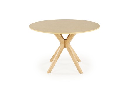 Dřevěný jídelní stůl Halmar NICOLAS kulatý dub přírodní (1p=1szt)