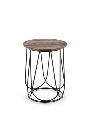 Konferenční stolek Halmar NUBIRA S rám - černá, deska - ořechová