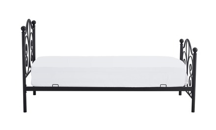 Jednolůžkové postel Halmar PANAMA 90 cm kovová černá (2p=1szt) (2 Karton) (2)