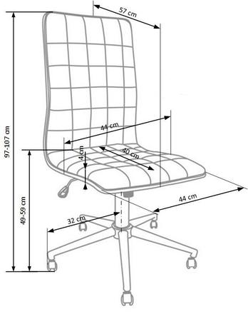 Kancelářské křeslo Halmar PORTOS černá (2)