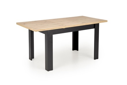 Moderní jídelní stůl Halmar BAGIO rozkládací 120-160/80 cm dub artisan/černá (1p=1szt) (3)
