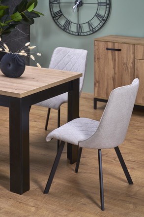 Moderní jídelní stůl Halmar BAGIO rozkládací 120-160/80 cm dub artisan/černá (1p=1szt) (8)