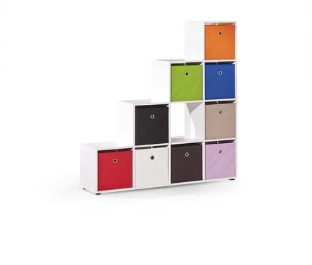 Regál Halmar CABOTO bílá (2p=1szt) (2 Karton)