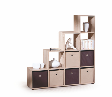 Regál Halmar LUINI dub sonoma (2p=1szt) (2 Karton)