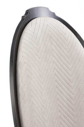 Dřevěná jídelní židle Halmar VELO barva černá/béžová (1p=2szt) (4)