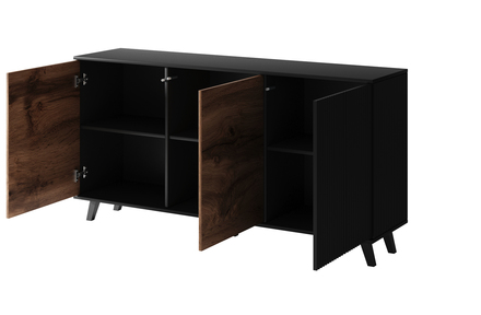 Komoda Halmar RANDOM KM-1 dub wotan/černá (2p=1szt) (2 Karton) (4)