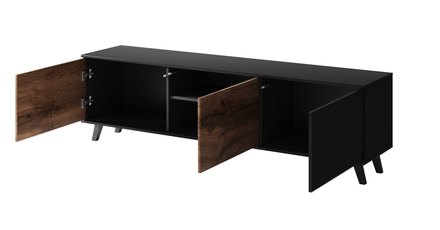 Televizní stolek Halmar RANDOM 180 cm dub wotan/černá (2p=1szt) (2 Karton) (5)