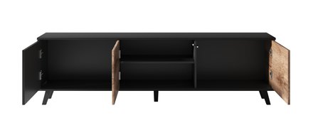 Televizní stolek Halmar RANDOM 180 cm dub wotan/černá (2p=1szt) (2 Karton) (4)