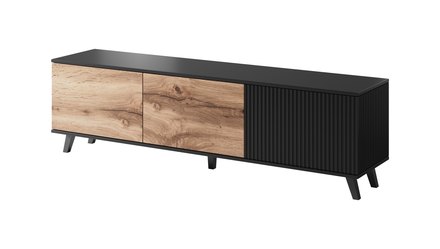 Televizní stolek Halmar RANDOM 180 cm dub wotan/černá (2p=1szt) (2 Karton) (1)
