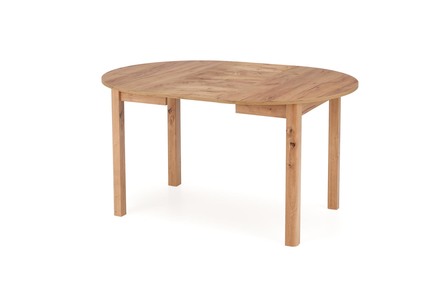 Moderní jídelní stůl Halmar RINGO barva deska dub, nohy - dub (102-142x102x76 cm) (2p=1szt) (2 Karton) (3)