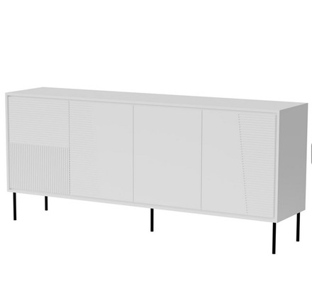 Komoda Halmar ABI bílá mat/ bílá mat (2 Karton)