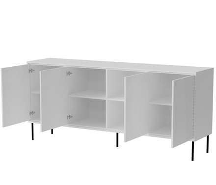 Komoda Halmar ABI bílá mat/ bílá mat (2 Karton) (1)