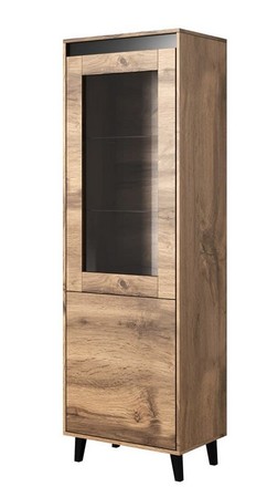 Vitrína Halmar NORD dub wotan/antracit
