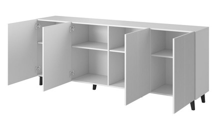 Komoda Halmar PAFOS komoda 200 4D bílá mat/ bílá mat (2 Karton) (1)