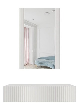 Toaletní stolek Halmar PAFOS bílá mat/ bílá mat