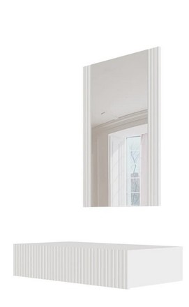 Toaletní stolek Halmar PAFOS bílá mat/ bílá mat (1)