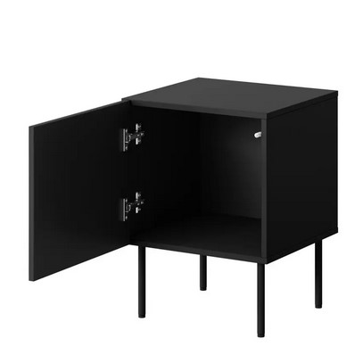 Noční stolek Halmar PALAZZO ( 2szt.=1kpl) černá mat/ dub (1)