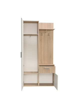 Šatní skříň Halmar LUX se zrcadlem artisan (2 Karton) (1)