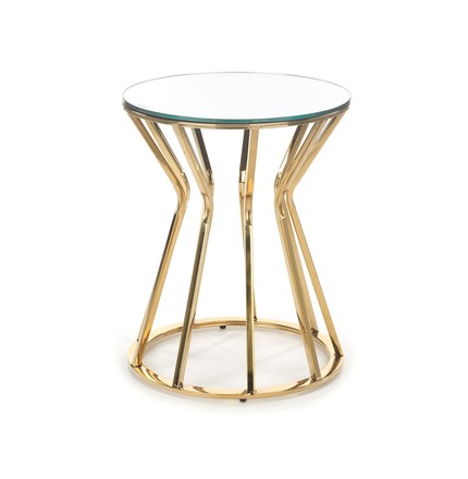 Konferenční stolek Halmar AFINA S, zrcadlo / zlatá (1p=1szt) (5)