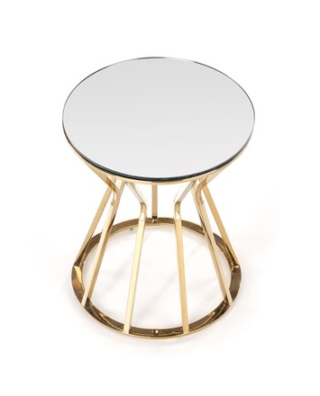 Konferenční stolek Halmar AFINA S, zrcadlo / zlatá (1p=1szt) (1)