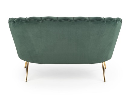 Křeslo Halmar AMORINITO XL tmavě zelená / zlatá (3)