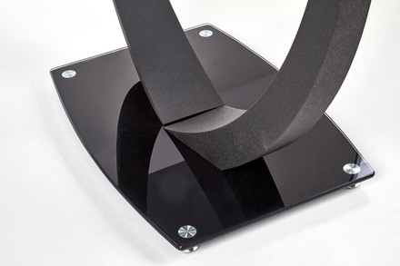 Moderní jídelní stůl Halmar ANTON černá (3p=1szt) (3 karton) (4)