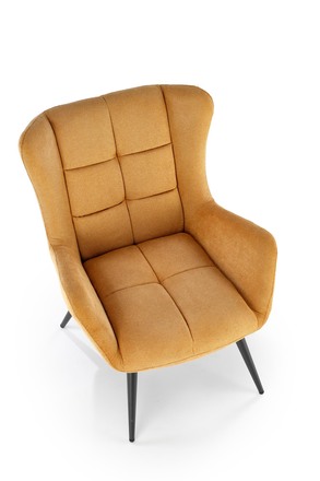 Křeslo Halmar BYRON hořčicová (1p=1szt) (6)