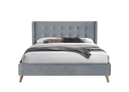 Manželská postel Halmar ESTELLA 160 cm šedá (4p=1szt) (4 karton)