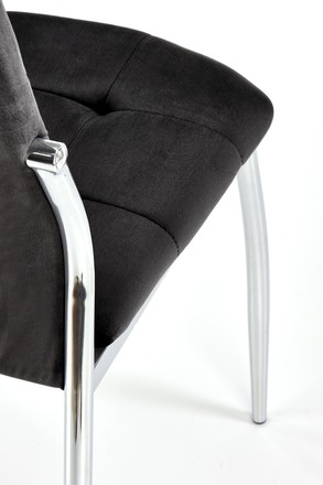Moderní jídelní židle Halmar K416 černá velvet (6)