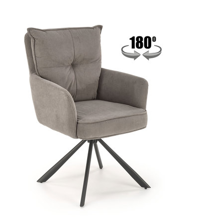 Moderní jídelní židle Halmar K528 šedá