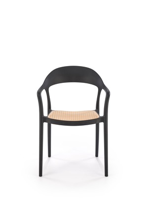 Moderní jídelní židle Halmar K530 černá / přírodní (1p=4szt)