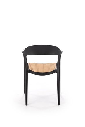Moderní jídelní židle Halmar K530 černá / přírodní (1p=4szt) (6)