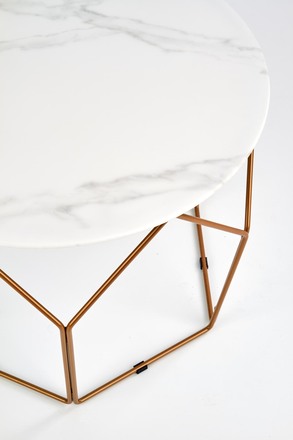Konferenční stolek Halmar MADISON zlatá / mramor (2p=1szt) (2 Karton) (2)