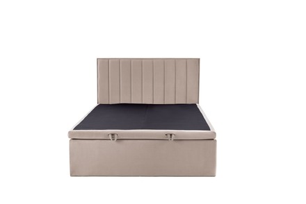 Manželská postel Halmar ASENTO 160 - jasně béžová tap. Element 17 (4p=1szt) (4 karton) (10)