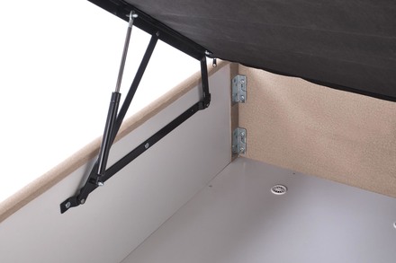 Manželská postel Halmar ASENTO 160 - jasně béžová tap. Element 17 (4p=1szt) (4 karton) (3)