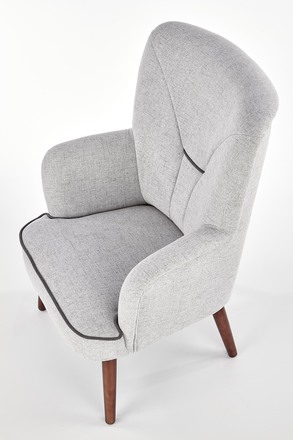 Křeslo Halmar BISHOP jasně šedá