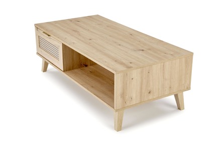 Konferenční stolek Halmar BORNEO LAW-1 dub artisan/černá (2p=1szt) (2 Karton) (2)