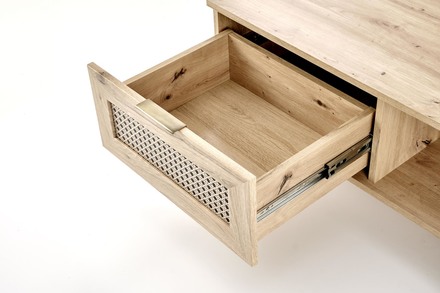 Konferenční stolek Halmar BORNEO LAW-1 dub artisan/černá (2p=1szt) (2 Karton) (4)