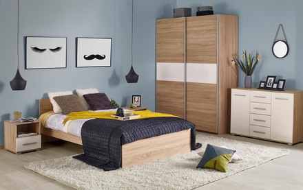 Jednolůžkové postel Halmar LIMA 120 dub sonoma (2p=1szt) (2 Karton) (2)