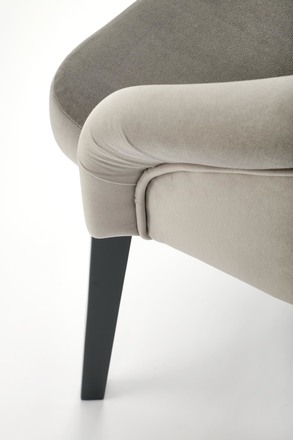 Dřevěná jídelní židle Halmar TOLEDO 2 grafitová / tap. Solo 265 (1p=1szt) (7)