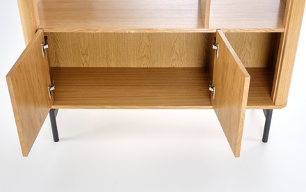 Regál Halmar SMART REG-2 dub přírodní/černá (2p=1szt) (2 Karton) (4)