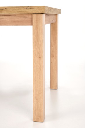 Moderní jídelní stůl Halmar TIAGO 2 rozkládací 140-220/80 deska: dub, nohy: dub (3p=1szt) (3 karton) (14)