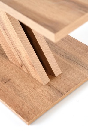 Moderní jídelní stůl Halmar XARELTO rozkládací dub wotan - černá (1p=1szt) (8)