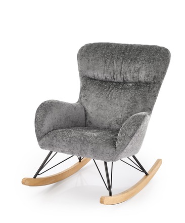 Houpací křeslo Halmar CASTRO šedá (1p=1szt) (2)