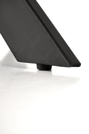 Moderní jídelní stůl Halmar EDGAR 2 kulatý, deska - bílá mramor, nohy - černá (2p=1szt) (2 Karton)