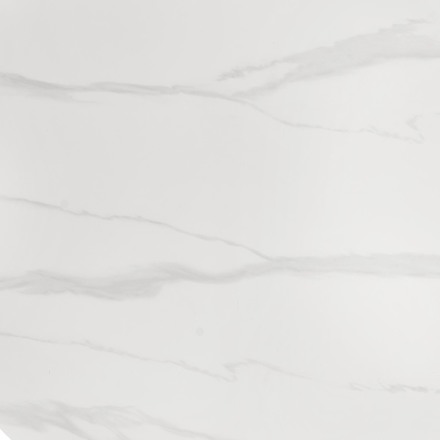 Moderní jídelní stůl Halmar EDGAR 2 kulatý, deska - bílá mramor, nohy - černá (2p=1szt) (2 Karton) (8)