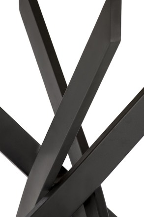 Moderní jídelní stůl Halmar EDGAR, deska - dub zlatý, nohy - černá (2 Karton) (4)