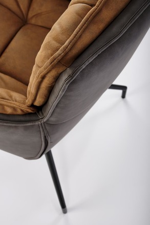 Moderní jídelní židle Halmar K523 hnědá / tmavě hnědá (9)